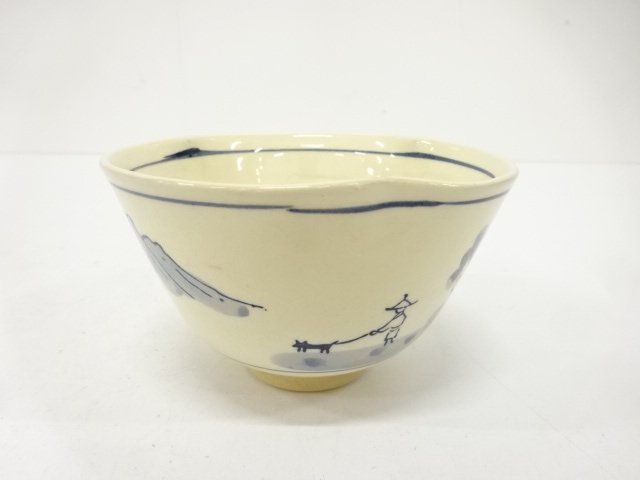 JAPANESE TEA CEREMONY / TEA BOWL CHAWAN / SCENERY